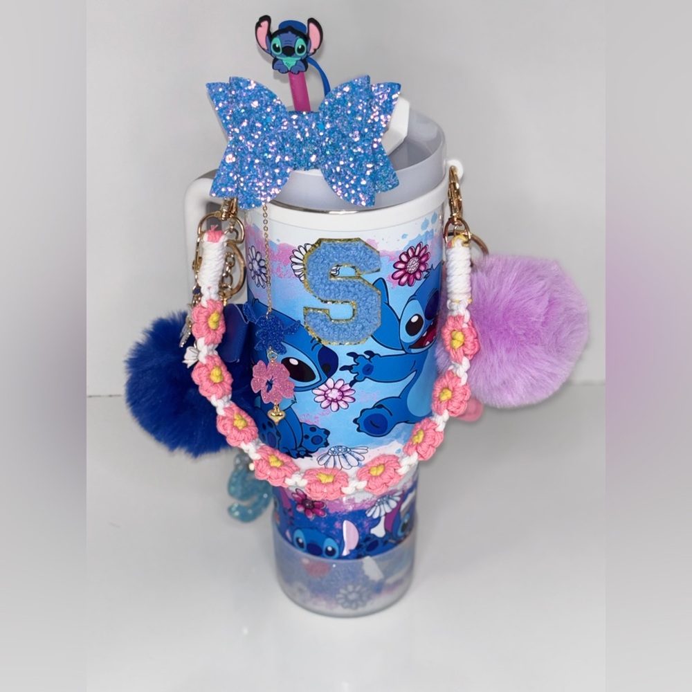 “Stitch in Bloom”
“Hello, My name is Stitch” Tumbler with Custom Stitch Design